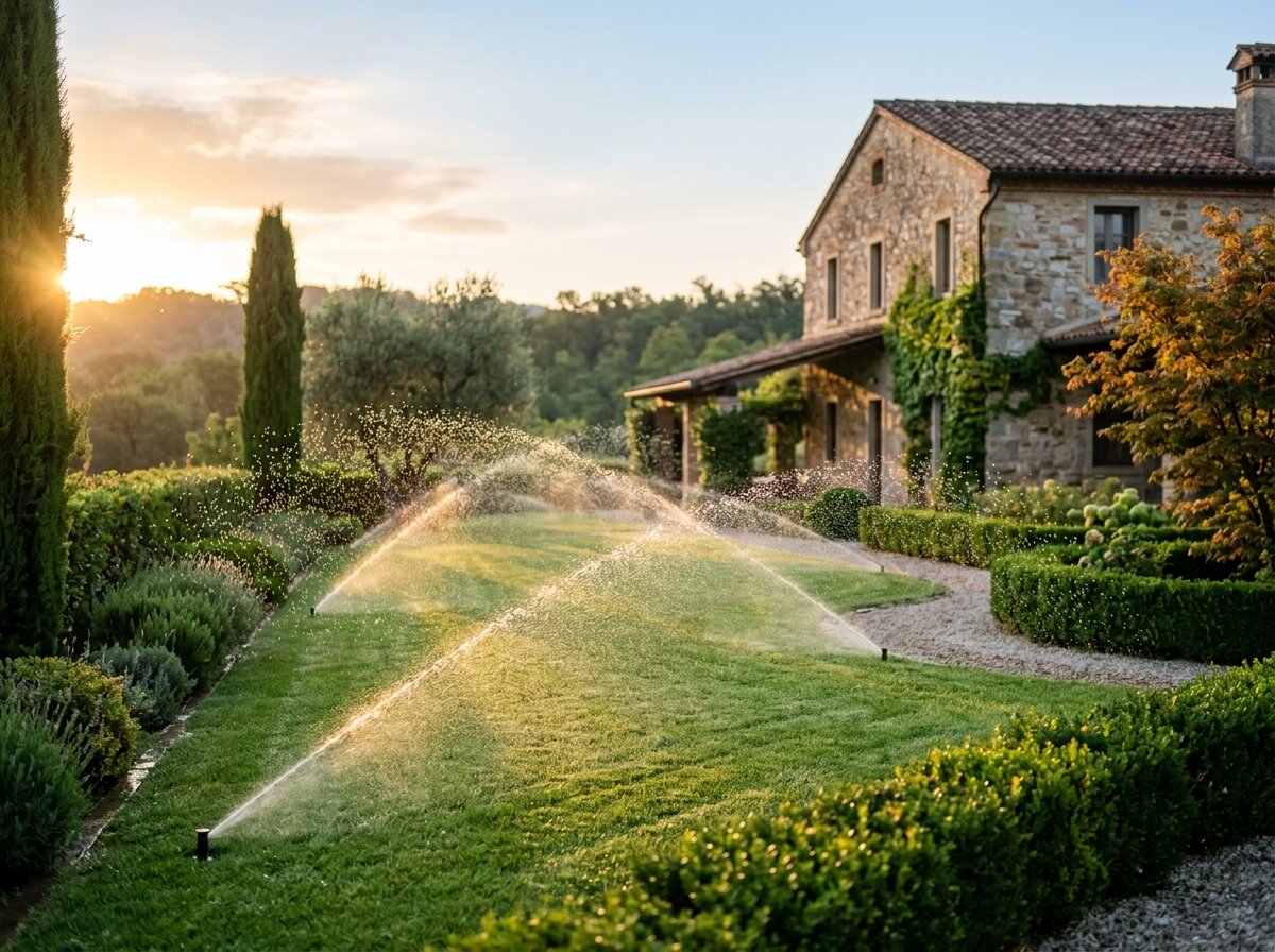 Irrigazione a goccia e cura verde agricolo